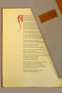 Petrarch Press: Canticle of the Creatures, 2008 - Handmade Paper Edition