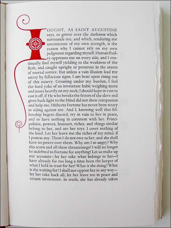 Thoughts from the Letters of Petrarch, opening page