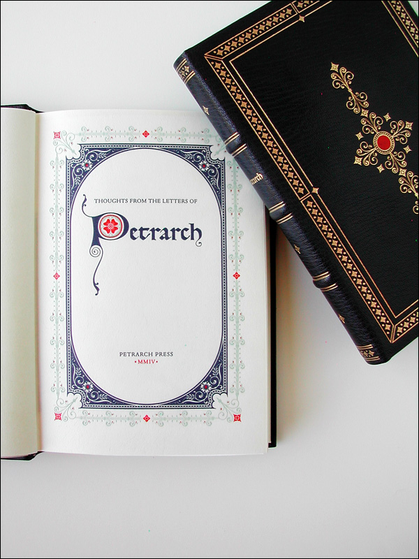Thoughts from the Letters of Petrarch, vellum